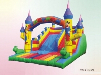 Hot Selling Cartoon Themed  Inflatable Castle Slide